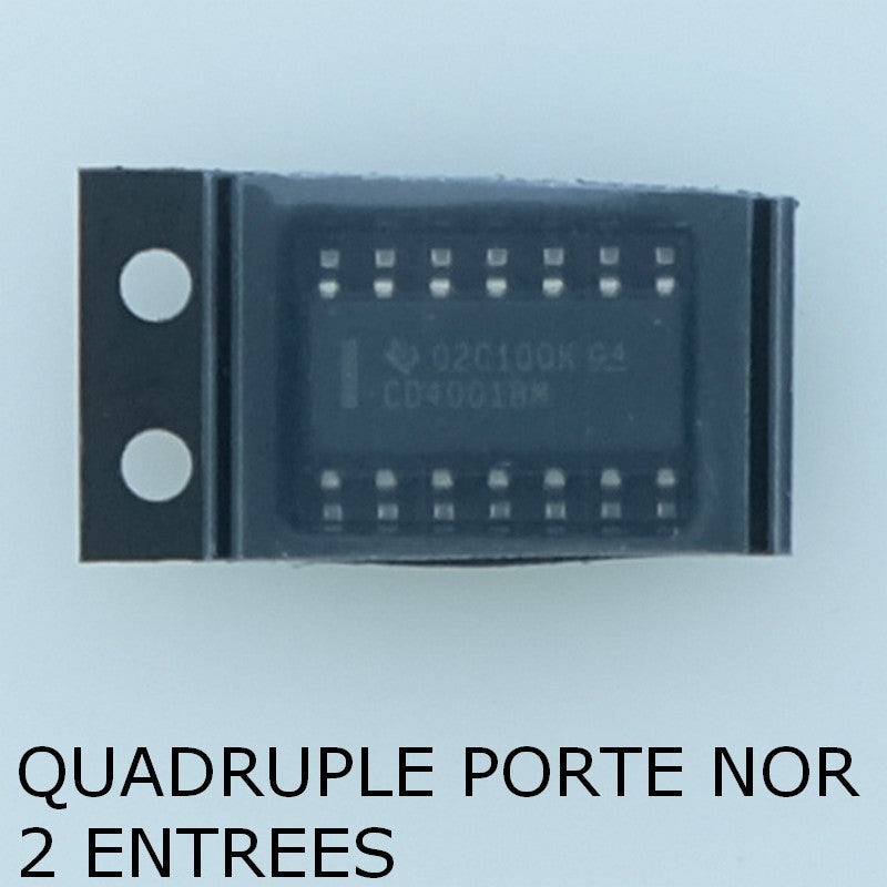 CD4001BM Quadruple porte NOR 2 entrées SO-14 Texas - Distri-Compo