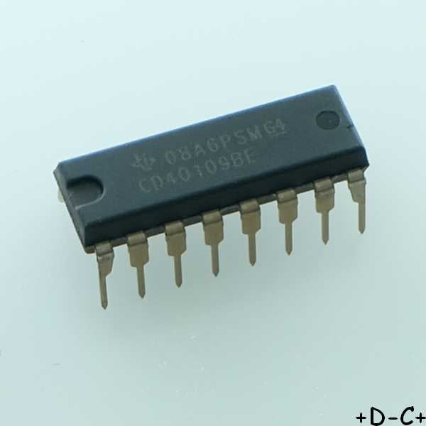 CD40109BE Voltage Level Shifter 4-CH DIP-16 Texas RoHS