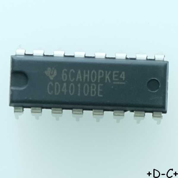 CD4010BE CMOS Sextuple Buffer non inverseur DIP-16 Texas