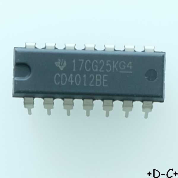 CD4012BE NAND Gate 2-Element 4-IN DIP-14 Texas RoHS