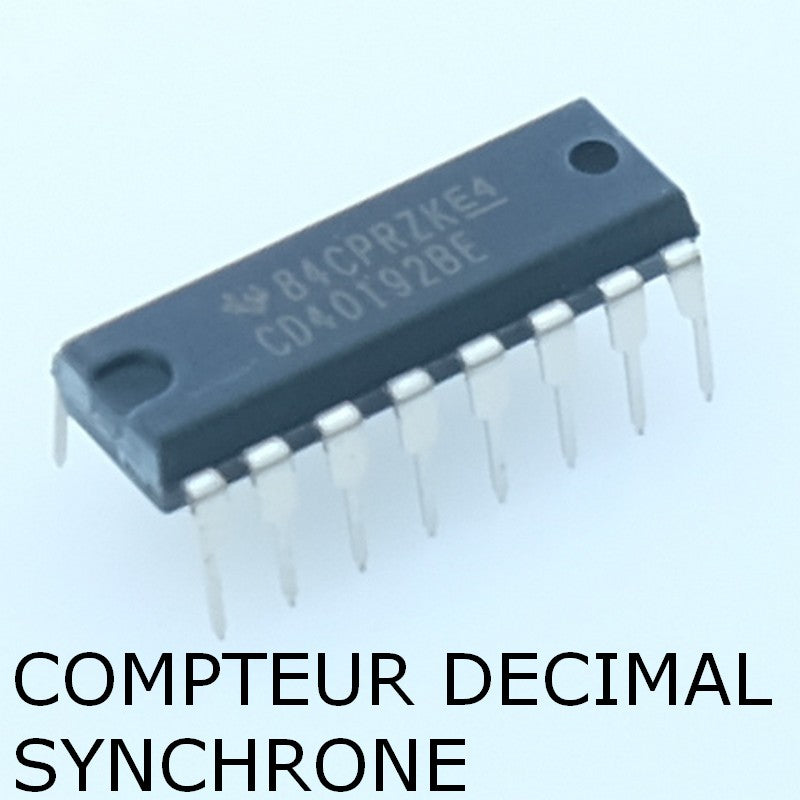 CD40192BE CMOS Compteur BCD synchrone 4 bits DIP-16 Texas Instruments