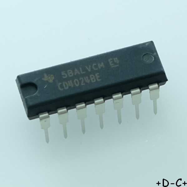CD4024BE CMOS 7-Stage Counter/Divider DIP-14 Texas RoHS