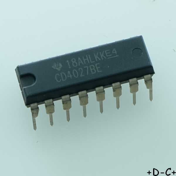 CD4027BE CMOS Dual J-K Master-Slave DIP-16 Texas RoHS