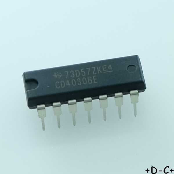 CD4030BE CMOS Quad Exclusive OR Gate DIP-14 Texas RoHS