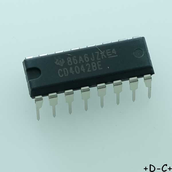CD4042BE CMOS Quad Clocked 'D' Latch DIP-14 Texas RoHS