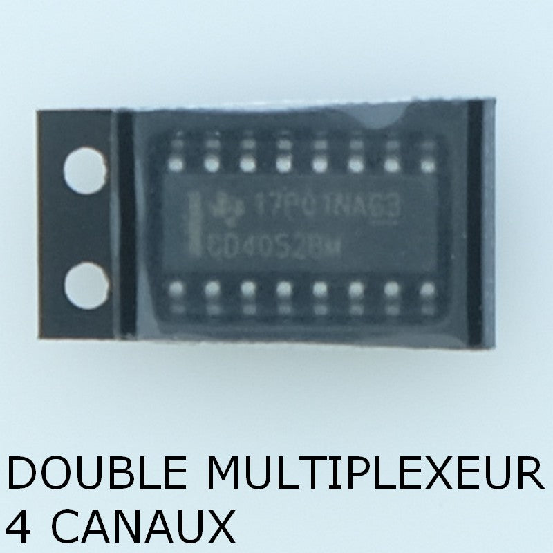 CD4052BM 2-channel general-purpose multiplexer SO-16 Texas - Distri-Compo