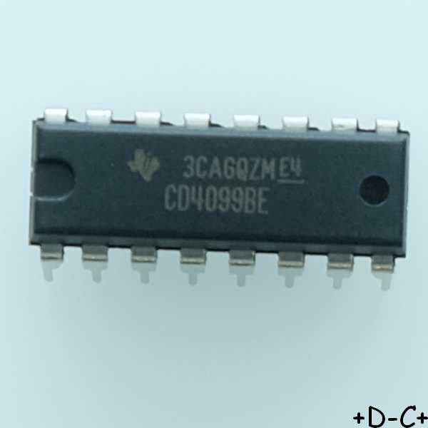 CD4099BE CMOS 8-Bit Addressable Latch DIP-16 Texas RoHS