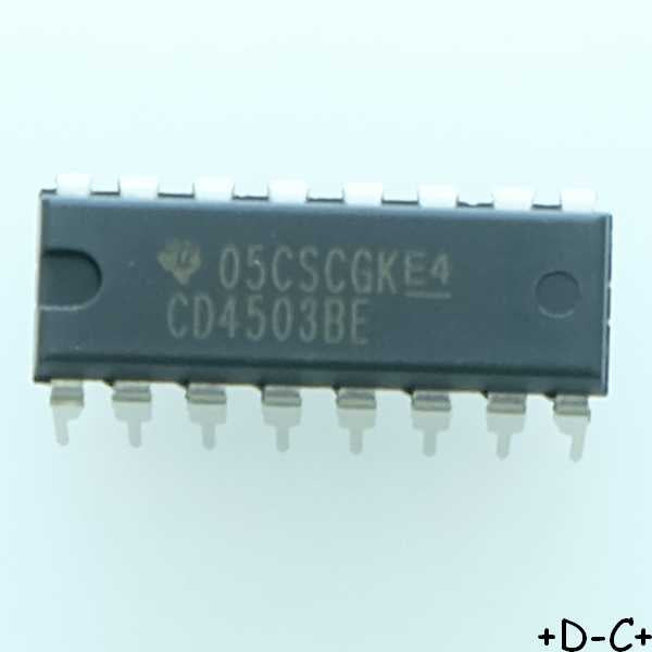 CD4503BE CMOS Sextuple tampon 3 ‚tats DIP-16 Texas RoHS