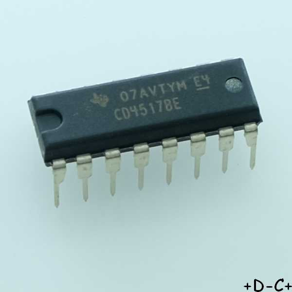 CD4517BE Dual 64-Stage static shift register DIP-16 Texas