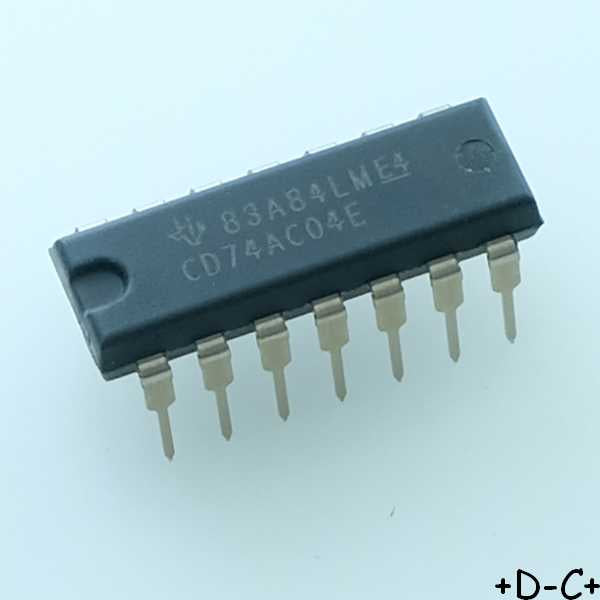 CD74AC04E Hex inverter DIP-14 Texas RoHS