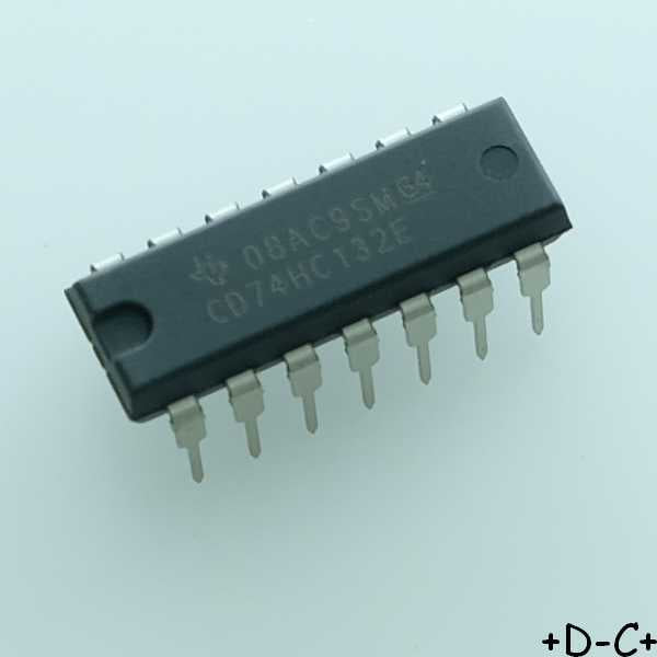 CD74HC132E NAND Gate 4-Element 2-IN DIP-14 Texas RoHS