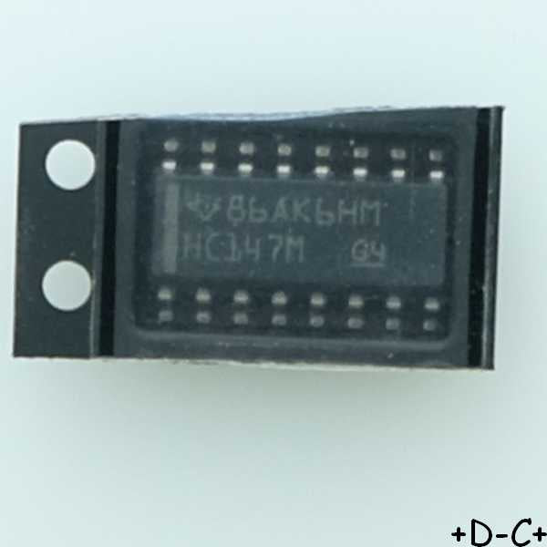CD74HC147M Encoder 9 to 4 Priority CMOS SOIC-16 Texas - Distri-Compo