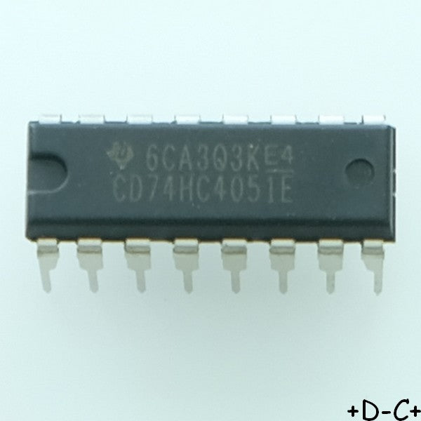 CD74HC4051E multiplexeur anal. 8 chann DIP-16 Texas RoHS