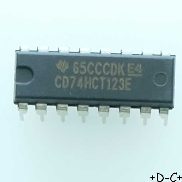 CD74HCT123E Monostable Multivibrators DIP-16 Texas RoHS