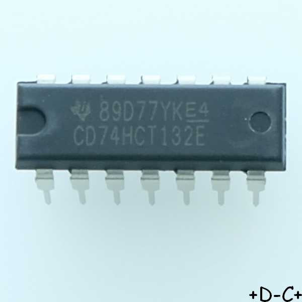 CD74HCT132E Quad 2-Input NAND Schmitt DIP-14 Texas RoHS