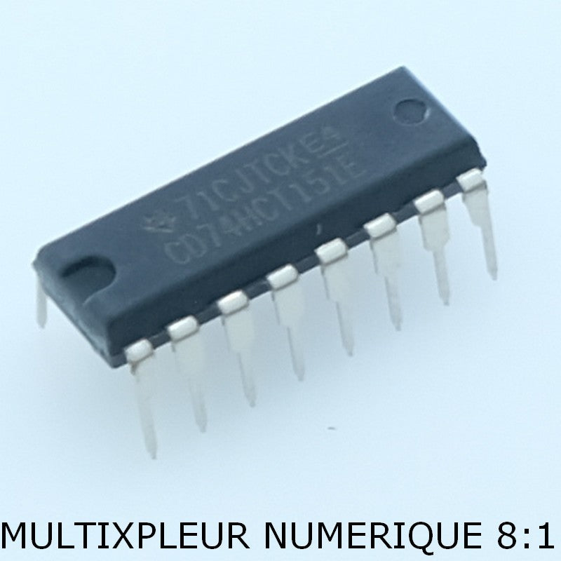 CD74HCT151E Multiplexeur DIP-16 Texas - Distri-Compo