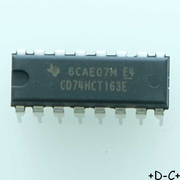 CD74HCT163E Compteur binaire synchrone DIP-16 Texas RoHS