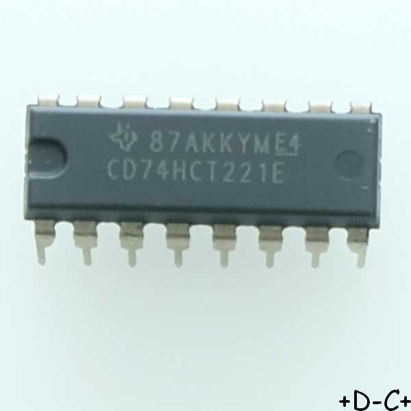 CD74HCT221E Monostable Multivibrator DIP-16 Texas RoHS