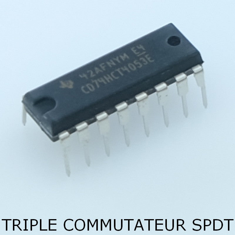 CD74HCT4053E Triple 2-Channel Analog Multiplexer/Demultiplexer DIP-16 Texas