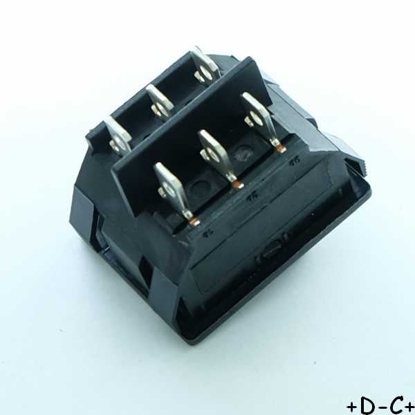 Commutateur à bascule ON-ON DPDT 10A 250VAC 30.4x22.2mm CN201J12S215Q CK