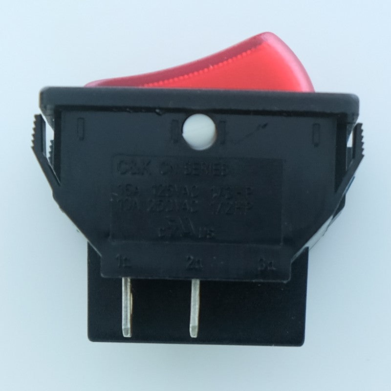 Commutateur à bascule ON-OFF DPST 10A 250VAC 30.4x22.2mm rouge CN202J3RS215Q7 CK - Distri-Compo