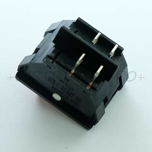 Commutateur à bascule ON-OFF DPST 10A 250VAC 30.4x22.2mm rouge CN202J3RS215Q7 CK