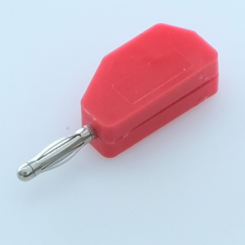 Fiche banane 2mm mâle empilable rouge - raccord soudure 215 Electro PJP