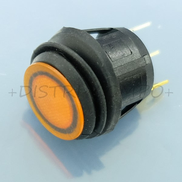 Interrupteur bascule rond unipolaire IP65 ON OFF 250V 10A Orange