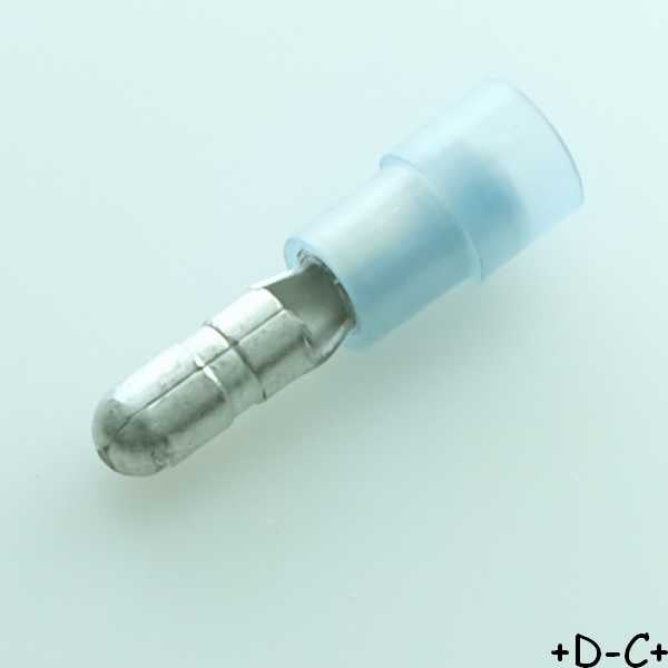 Cosse mâle cylindrique diametre 4mm 1.5 - 2.5mm² bleu RND Connect