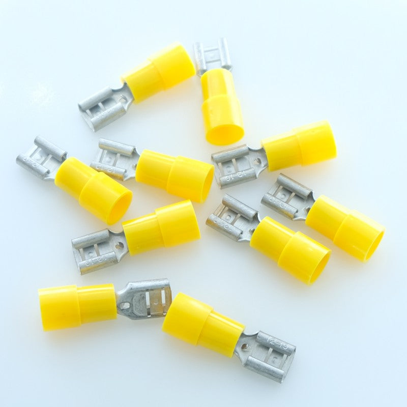 Cosse femelle 6.35x0.8mm jaune 4-6mm² (lot de 10)