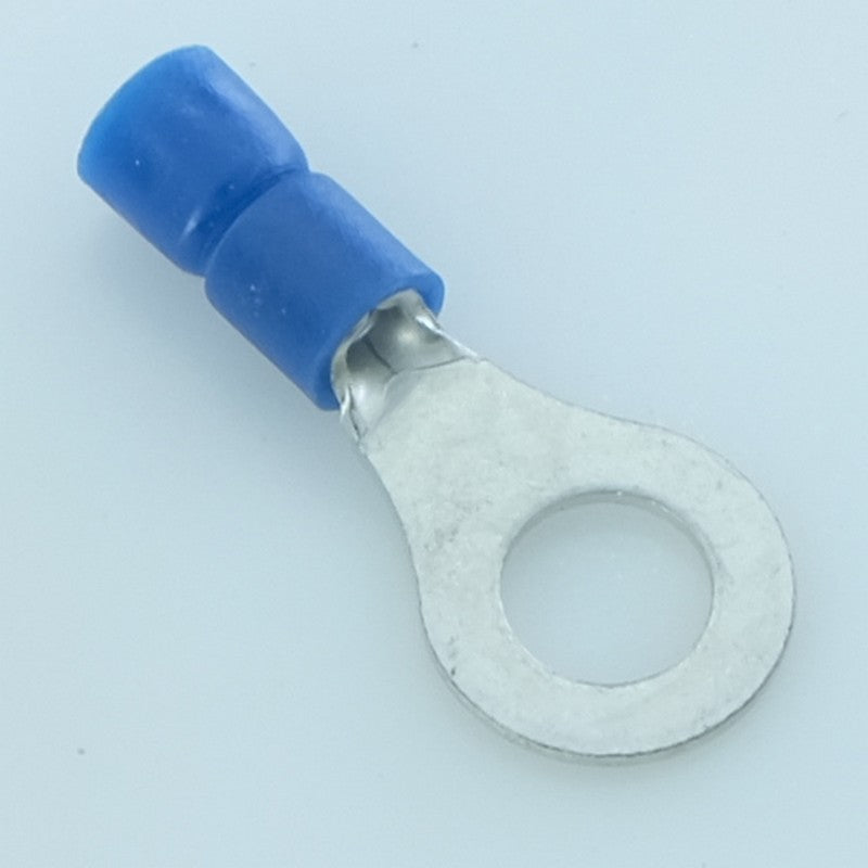 Cosse oeillet 6.4mm à sertir bleue RND Connect