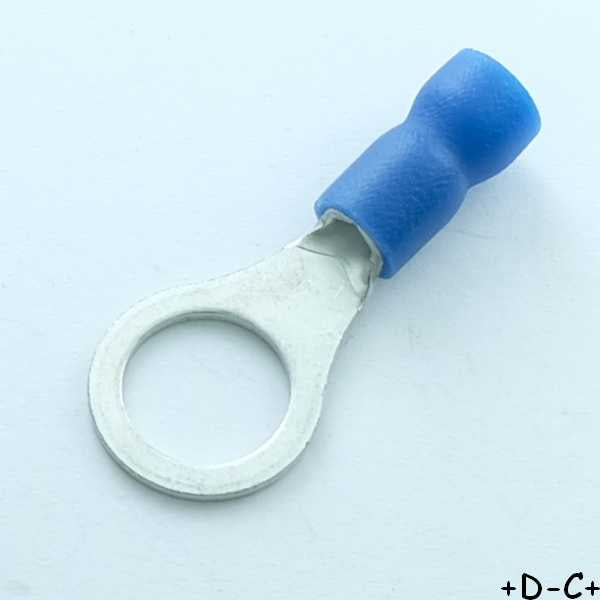 Cosse a oeillet 8.4mm a sertir bleue RND Connect