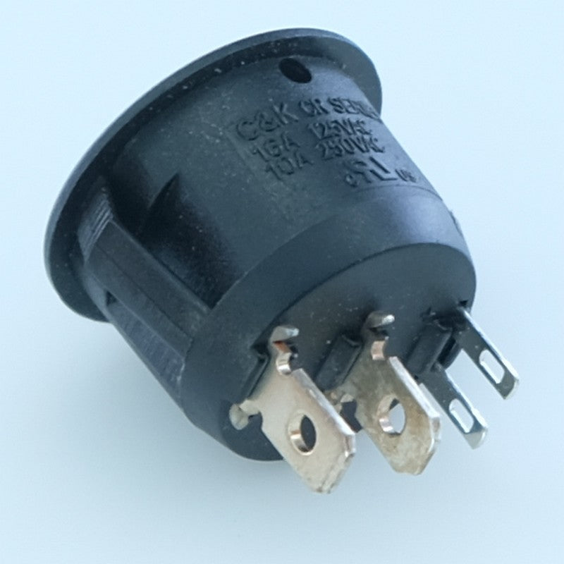 Interrupteur bascule ON-OFF SPST 10A 250VAC voyant vert Led CR102J5GS215QF6 CK - Distri-Compo