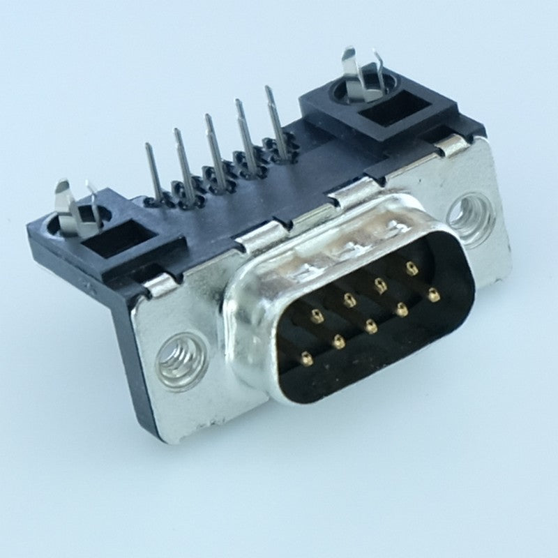 Connecteur D-SUB 9 broches mâle coudé UE D09P13A6GX00LF Amphenol - Distri-Compo