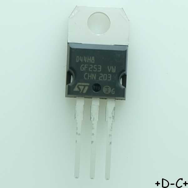 D44H8 Transistor BJT NPN 60V 10A 50W TO-220AB STM RoHS