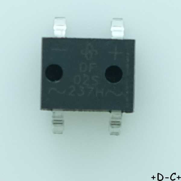 DF02S-E3/45 Pont redresseur 200VDC 1A SMD-DFS Vishay RoHS