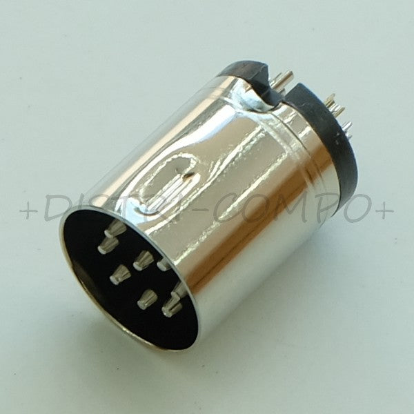 Fiche DIN 8 broches mâle Adam Tech