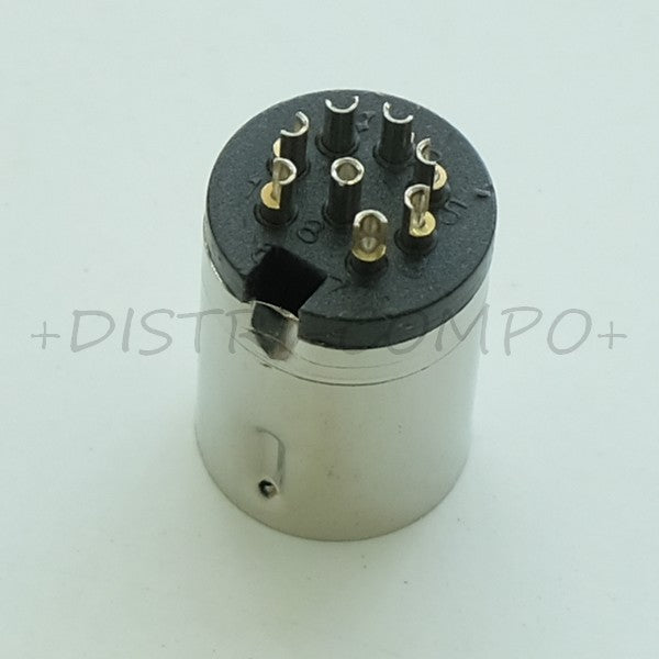 Fiche DIN 8 broches mâle Adam Tech RoHS