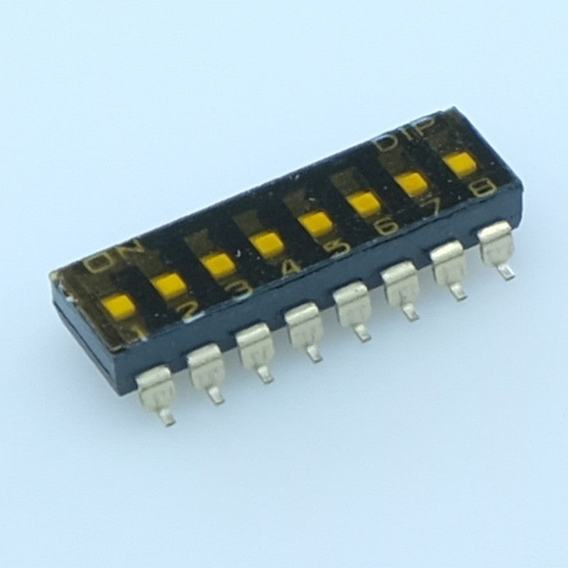 Dipswitch SMD 8 positions 24VDC 25mA