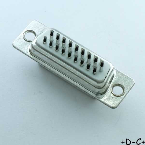 Connecteur D-SUB 26 broches haute densité femelle à souder sur fils