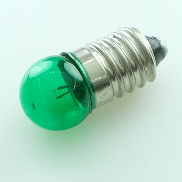 Ampoule 3.5V 200mA verte E10 24x11.5mm