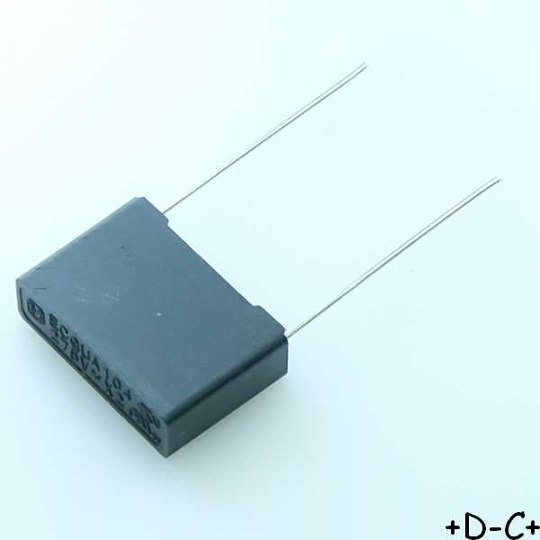 Condensateur 470nF 275VAC film X2 PP ECQUA ECQUAAF474M Panasonic