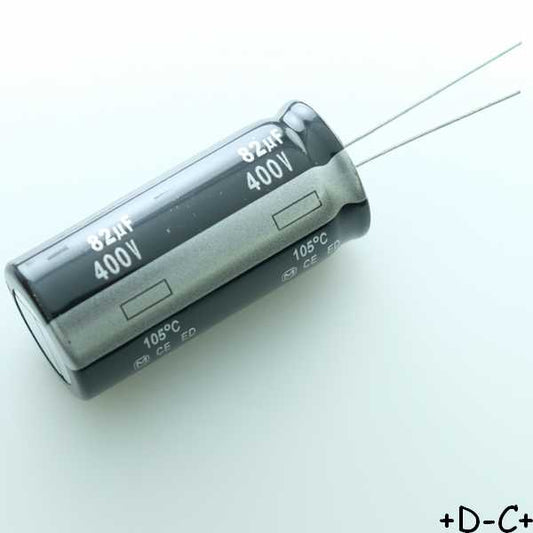 Condensateur 82µF 400V 18x40mm 20% 105° ED-A EEUED2G820 Panasonic