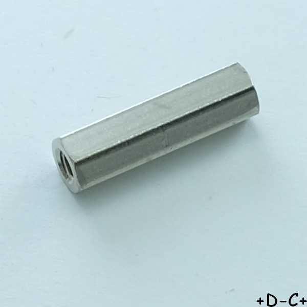 Entretoise 18mm M3 femelle femelle métal hexagonal