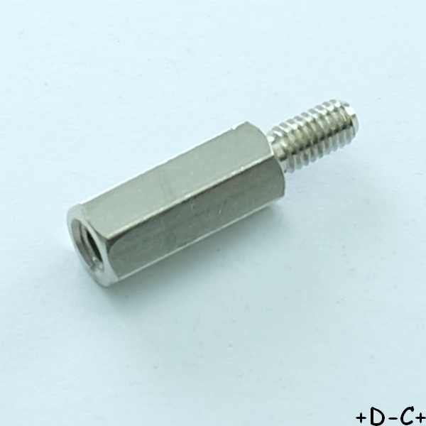 Entretoise 12mm M3 femelle mâle métal hexagonal