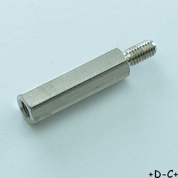 Entretoise 18mm M3 femelle mâle métal hexagonal