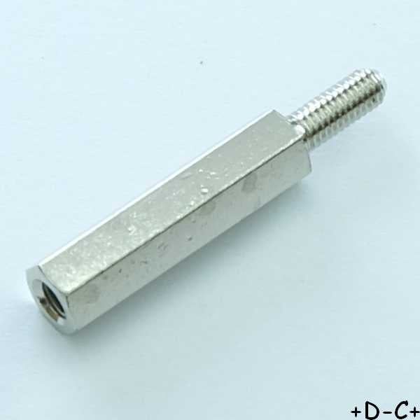 Entretoise 20mm M3 femelle mâle métal hexagonal