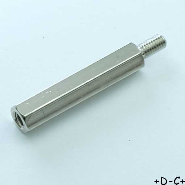 Entretoise 25mm M3 femelle mâle métal hexagonal