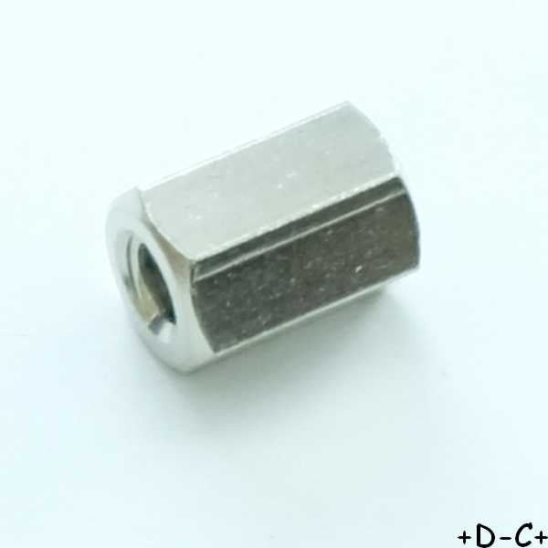 Entretoise 10mm M4 femelle femelle métal hexagonal