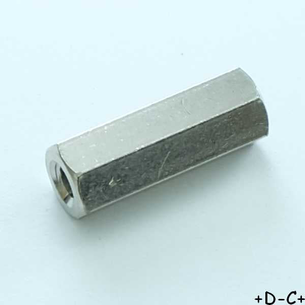 Entretoise 20mm M4 femelle femelle métal hexagonal